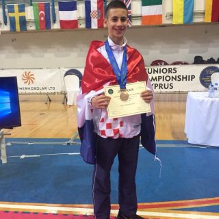 Josip Teskera osvojio broncu na Europskom juniorskom prvenstvu u taekwondou na Ciprugall-2