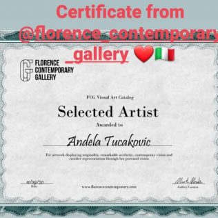 Kninjanka Anđela Tucaković izabrana da predstavi svoje radove na web platformi Firentinske suvremene galerijegall-1